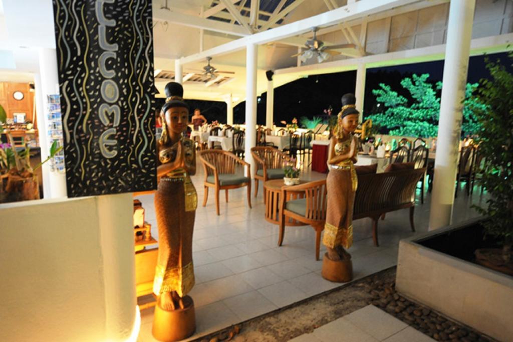 מלון Karon Cliff Contemporary Boutique Bungalows מסעדה תמונה